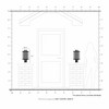 Livex Lighting Nottingham 1 - Light Post Light in  Brushed Nickel - 2 of 2