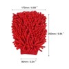 Unique Bargains Microfiber Soft Chenille Double Sided Cleaning Gloves 9.84" x 6.69" - 2 of 4