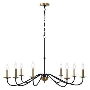 JONATHAN Y Wicklow Bohemian Farmhouse Iron LED Chandelier - 1 of 4