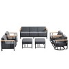 Gymojoy Outdoor Sofa Funiture with Thick Cushion for Garden Yard - 3 of 4