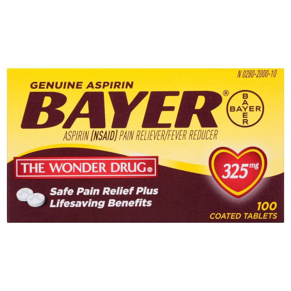 UPC 312843541238 product image for Bayer Genuine Aspirin 325 MG Tablets - 100 Count | upcitemdb.com