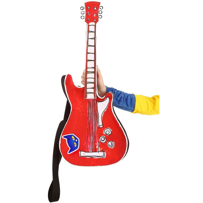 HalloweenCostumes.com    Pete the Cat Guitar Accessory, Black/White/Red, 5 of 7