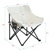 PAGED Camping Lounge Chairs Set of 2,Outdoor Portable Chairs with Side Pockets and Carry Bag,Folding Chairs for Lawn,Beach - 3 of 4