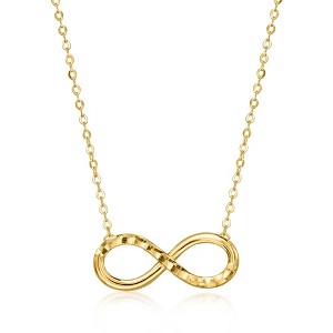 Ross-Simons Italian 10kt Yellow Gold Diamond-Cut Infinity Necklace Size 18 - 1 of 3