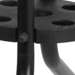 clear top/dark brown rattan