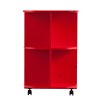 Stradville Expandable Rolling Sewing Table/Craft Station - HZ7665 - Farmhouse Red -SEI - 4 of 4