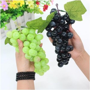 Acekool Artificial Black Grapes, Realistic Decorative Faux Fruit for Home, Party, Wedding, Garden and Photography Props - 1 of 4