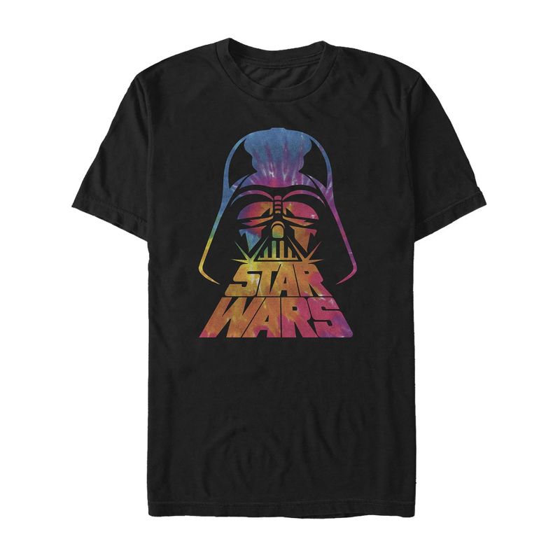 Men's Star Wars Darth Vader Logo Tie-Dye Print T-Shirt, 1 of 5
