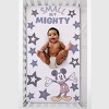 Disney Mickey Mouse Mighty Mickey Gray, Blue, Red and Yellow "Small But Mighty" Nursery Photo Op Fitted Crib Sheet - 4 of 4