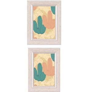 REGALWOVEN Gallery Wall Mounting or Tabletop Display Distressed Wood Grain Photo Frame 2 Pcs - 1 of 4