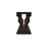 Signature Design by Ashley Maylee Sofa Table, Dark Brown Finish with Scroll Design Legs, Hardwood Solids with Oak & Ash Veneers - 4 of 4