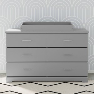 Storkcraft Brookside 6-Drawer Dresser with Changing Topper and Changing Pad - 1 of 4