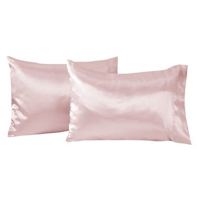 Great Bay Home 2 Pack Microfiber Satin Weave Pillowcases