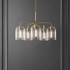 Idelle 5 Light 30" Pendant - PND4172 - Brass - Safavieh - 4 of 4