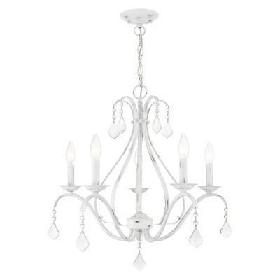 Livex Lighting Caterina 5 - Light Chandelier in  Antique White