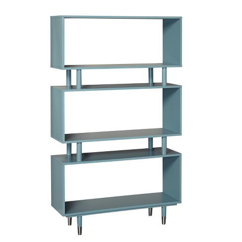 Year Color Free Standing Retro Wood 8 Shelves Bookcase - White : Target