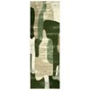 Area Rug Modern Abstract Rugs for Living Room Geometric Non-Slip Backing Low Pile Floor Carpet - 3 of 4