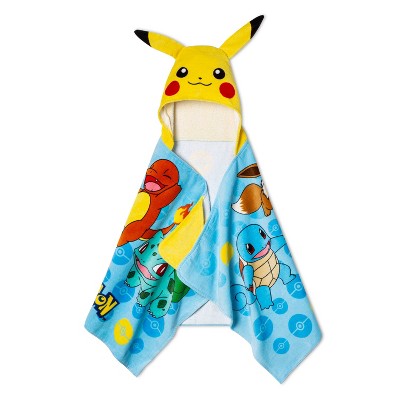pikachu hooded towel