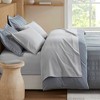 Ramona Striped Reversible Pintuck Pleated Duvet Set - 4 of 4