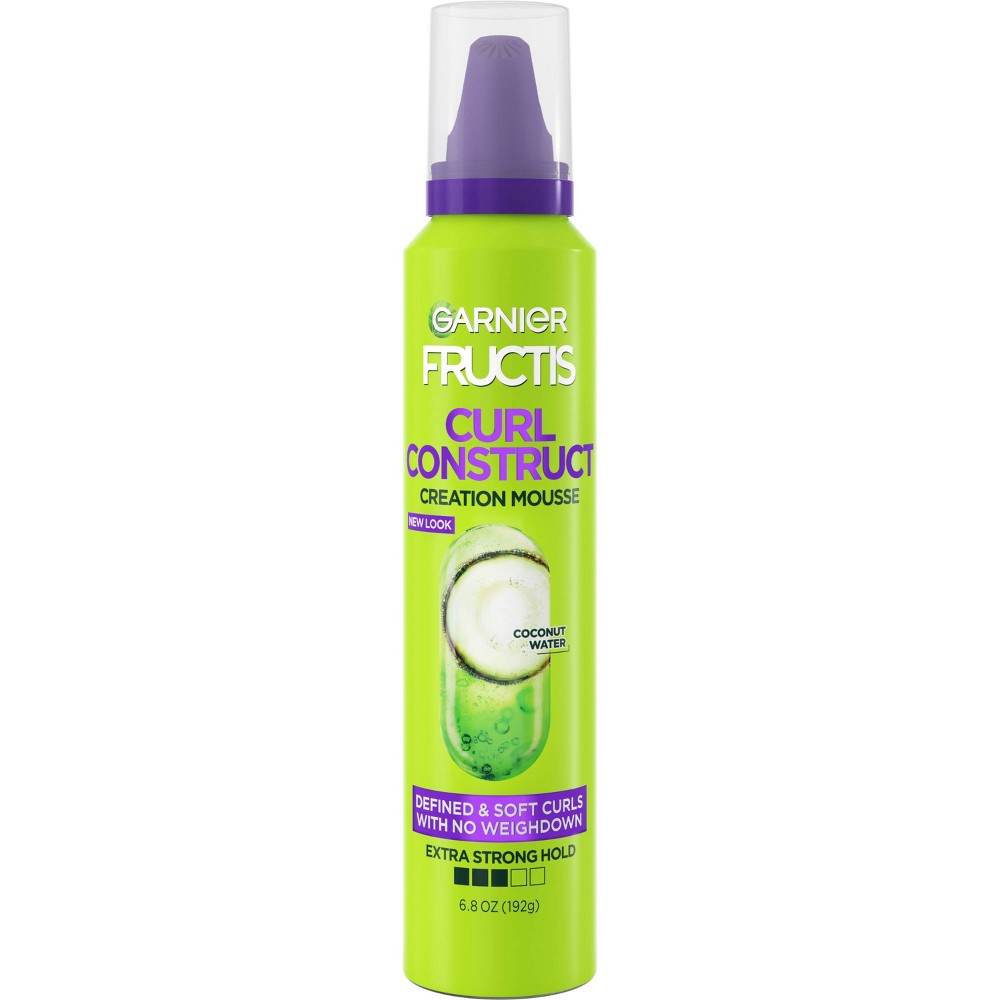 Photos - Hair Styling Product Garnier Fructis Style Curl Construct Creation Hair Mousse - 6.8oz 