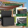 MaseiKar 30 Gallon Waterproof Deck Box, Lockable Resin Storage Box for Patio Furniture Cushions Garden Tools and Outdoor Delivery Storage - 3 of 4