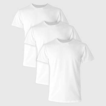 Jockey Generation™ Men's Stay New Cotton 3pk Crewneck Short Sleeve T-Shirt  - White S