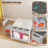 Kids Table and 2 Chairs Set, 4-in-1 Kids Activity Table and 2 Chairs Set, Detachable Tabletop, Multifunctional Toddler Furniture - 2 of 4