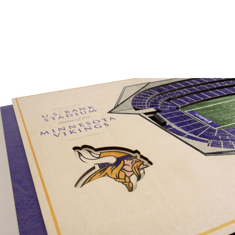 NFL Minnesota Vikings 5-Layer StadiumViews 3D Wall Art, 3 of 6