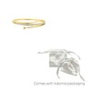 Adornia Tarnish Resistant 14k Gold Plated Pave Nail Bangle - 4 of 4