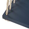 PAGED Porch Swing Wooden Swing Chair with Cushion, Pillows and 10.8Ft Ropes for Outdoor, Lawn, Backyard - 3 of 4