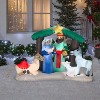 Gemmy Christmas Airblown Inflatable Nativity Scene, 4.5 ft Tall, Green - 2 of 3