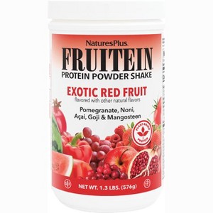 NaturesPlus Fruitein Protein Powder Shake - Exotic Red Fruit 13 g protein 1.3 lbs - 1 of 2