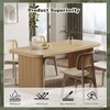 Kumasinova 62.2" Rectangle Dining Table,Modern Kitchen Table with Wood Tabletop,Center Table for Dining Living Room,Meeting Room - 4 of 4