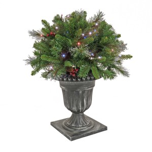 24" Prelit LED Crestwood Spruce Porch Bush Twinkly Lights - National Tree Company - 1 of 4