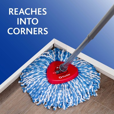 O-Cedar EasyWring Blue and White Microfiber Spin Mop Refill