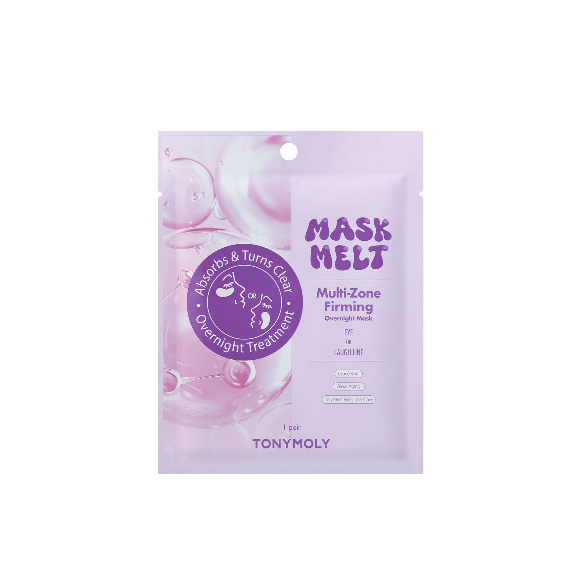 TONYMOLY Multi-Zone Eye + Laugh Line Overnight Mask - 33g: With Collagen, Contains Peptides, Unscented, Hydrating
