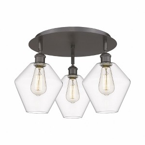Cindyrella - 3 Light Flush Mount In Industrial Style-11 Inches Tall and 19.75 Inches Wide - 1 of 1