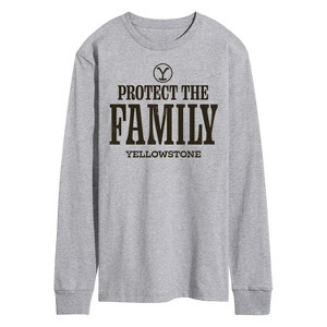 Men's - Yellowstone - We Are Family Y Brand Long Sleeve Graphic T-Shirt - 1 of 4