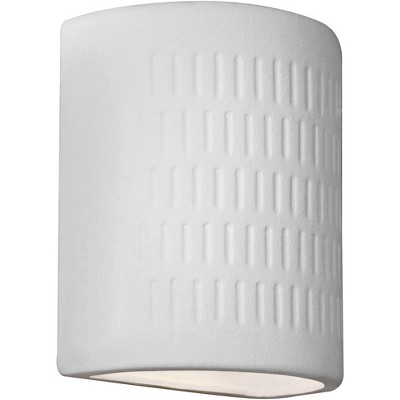 Minka Lavery White Ceramic 10" High Pocket Wall Sconce