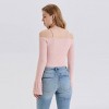 Women's Bell Long Sleeve Rib-Knit Cold Shoulder Top - Wild Fable™ - 2 of 3