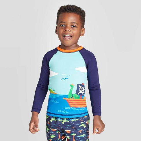 Mini Shatsu Little Boys Shark Surf Rash Guard Coslab Uk