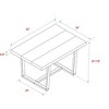 XIYUYEU Dining Table Modern Distressed Solid Wood Metal Open Frame Table for Dining Room - 4 of 4