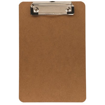Staples Recycled Hardboard Clipboard, Legal, Brown, 9 x 15 1/2