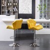 Ridstar Set of 2 Adjustable Swivel Height Bar Stools-Yellow - 4 of 4