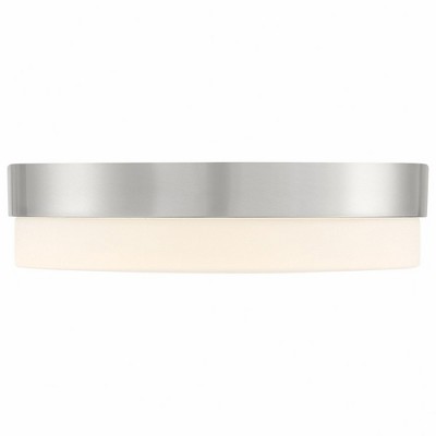 Matte Black Steel 14" LED Indoor/Outdoor Flush Mount