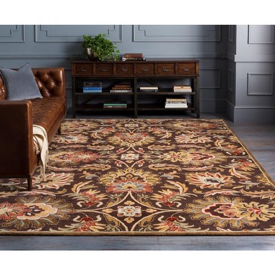 Lyon 4' x 6' Dark Brown Wool Handmade Tufted Area Rug