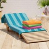 100% Cotton Cabana Striped 4 Pack Oversized Beach Towels - Great Bay Home - 3 of 4