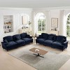 Modular Mid-Century Sectional Sofa, 6-Seater Couch with Flared Arms with Removable Skirt, Upholstered Chenille Sofa with Cushion-Coolbibila - 3 of 4