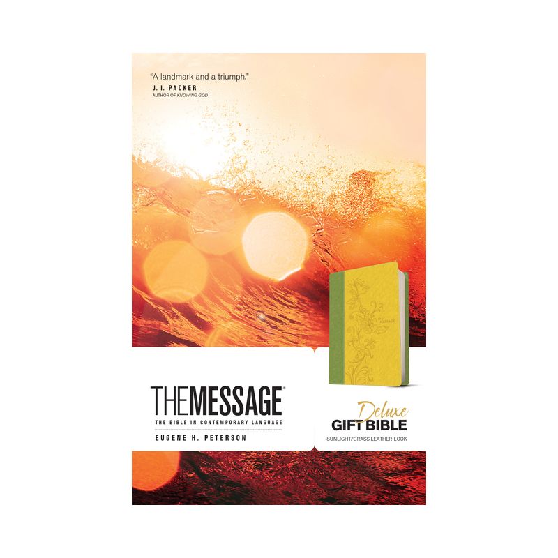 Message Deluxe Gift Bible - by  Eugene H Peterson (Leather Bound), 1 of 2