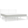 vidaXL Metal Bed Frame with Headboard White 72 in.x83.9 in. California King - 2 of 4